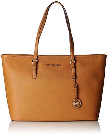 michael kors jet set travel top zip tote large|Michael Kors jet set saffiano.